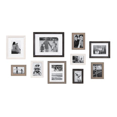 10-Piece Wood Gallery Wall Picture Frame Set, Decorative Photo Display Frames for Living Room, Bedroom and Home Decor