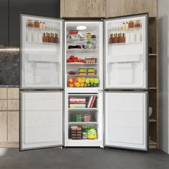 Cecotec Frigorífico Combi 2 Puertas con dispensador de agua Bolero CoolMarket Combi 296 DF WD Dark E. 296L, 60cm de ancho, Funciones FastCooling,
