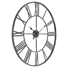 Modern Round Metal Wall Clock, Decorative Circular Hanging Clock for Living Room, Bedroom and Office