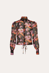 Brushstroke Silk Blouse