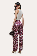 Lila Ikat Silk Pant