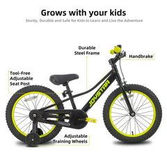 20-Inch Kids Bike with Training Wheels