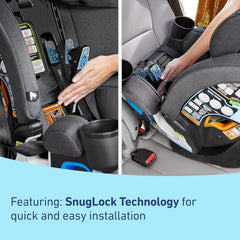 4Ever DLX 4-in-1 Car Seat, Charlie | Infant to Toddler Car Seat, with 10 Years of Use | Rear-Facing, Forward-Facing and Booster Modes | Safe, Comfortable and Convenient