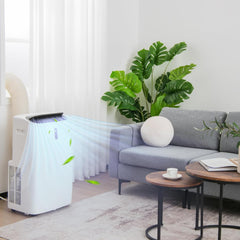 GOPLUS 16000 BTU Klimaanlage mit Abluftschlauch, 5 in 1 mobiles Klimagerät: Kühlen, Heizen, Entfeuchten, Belüften, Schlafmodus | für Raumgröße bis
