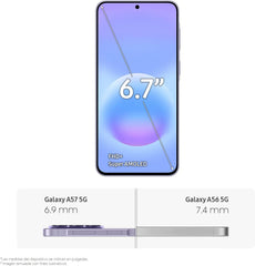 Samsung Galaxy A57 5G, 512GB, Móvil Fino con IA, 8GB, Gran Angular 50MP, Autonomía 2 Días, Batería 5000mAh, IP68, Garantía del Fabricante 3 Años + 1
