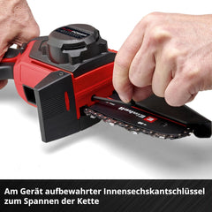 Einhell Akku-Astkettensäge GE-PS 18/15 Li Bag Kit Power X-Change (18 V, Brushless, 12,5 cm Schnittlänge, inkl. 2,5 Ah Akku, Ladegerät, Ersatzkette,