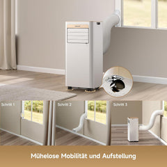 DREAME P-Wind10 7000 BTU Tragbare Klimaanlage, 3-in-1: Kühler & Entfeuchter & Ventilator. 3D Airflow, App- & Fernsteuerung, Schlafmodus,