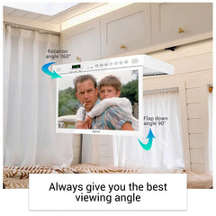 15.6" Smart Under Cabinet TV-White Kitchen TV