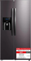 Midea KS-DDX 6.32 WT Side-by-Side Kühl-/Gefrierkombination/ 178,8 cm Hhe/ 254 kWh/Jahr/No Frost/Dual Inverter Compressor/mit 3in1 Wasser-/Eisspender