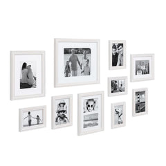 10-Piece Wood Gallery Wall Picture Frame Set, Decorative Photo Display Frames for Living Room, Bedroom and Home Decor