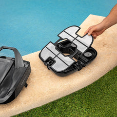 Cecotec Robot Limpiafondos Piscina sin Cable Conga Pooldroid 2000 FloorMaster. Autonomía 100mins, Piscina sin Pendientes, hasta 80m2, Profundidad