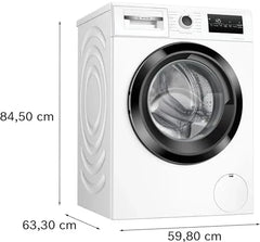 2025 Bosch WAN282K3, Serie 4, Lavadora de carga frontal, 8 kg, 1400 rpm, SpeedPerfect, máximo ahorro de energía y agua, función de añadir ropa,