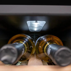 Cecotec Vinoteca Libre Instalación Bolero GrandSommelier 1250 CoolWood. Nevera para vinos con capacidad para 12 botellas, temperatura ajustable de 8-