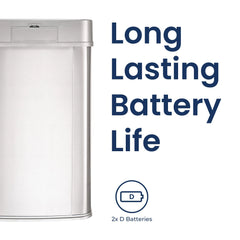 13 Gallon Touchless Motion Sensor Trash Can, Automatic Hands-Free Kitchen Garbage Bin with Sensor Lid