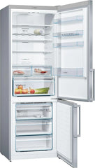 Bosch Serie 4 - Frigorífico combinado, NoFrost, alto 203 x ancho 70 cm, 438 L, Tecnología VitaFresh, Blanco - KGN49XIDQ