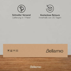 Bellamio Apol Besenschrank - Mehrzweckschrank 40 cm breit Weiß - Vorratsschrank mit Staubsaugerfach - Putzschrank aus Holz - Flurschrank mit Stauraum