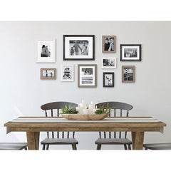 10-Piece Wood Gallery Wall Picture Frame Set, Decorative Photo Display Frames for Living Room, Bedroom and Home Decor