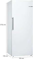 Bosch GSN54AWCV Serie 6 - Congelador XXL (176 x 70 cm, extra ancho, 327 L, NoFrost nunca más descongelar, iluminación LED uniforme, espacio para