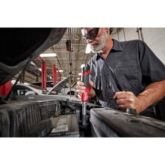 12V Cordless Extended Reach High-Speed Ratchet Set, 1/4-Inch and 3/8-Inch Drive Electric Ratchets, Lithium-Ion Battery Powered