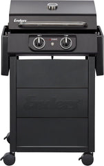 Enders Elektrogrill eCRAVE 2, mit Gussrost, Grillwagen mit viel Stauraum, SIMPLE CLEAN Reinigungssystem, 2 leistungsstarke Heizelemente, formstabile