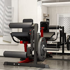 Leg Extension and Leg Curl Machine, Adjustable Lower Body Exercise Bench, Strength Training Equipment for Home Gym and Fitness Workouts