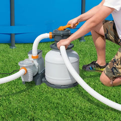2,200 GPH Sand Filter Pump for Above Ground Pools, High Flow Swimming Pool Filtration System