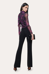 Georgia Ruched Mesh Top