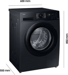 Waschmaschine, 9 kg, 1.400 U/min, EEK: A, Mikroplastik-Programm, Ecobubble, 14 Programme, WiFi SmartControl, Schwarz, WW90CGC04AABEG