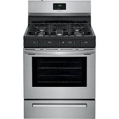 Frigidaire 30 in. 5 Burner Freestanding Gas Range in Stainless Steel FCRG3052AS