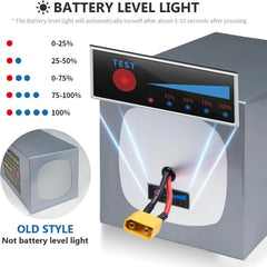 72V 60Ah Lithium E-Bike Battery with LED, XT90 Connector