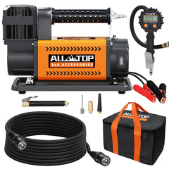 Air Compressor with Digital Pressure Gauge Tire Inflator Kit, 12V Portable Inflator 7.06ft/Min, Offroad Air Pump for Truck Tires, Heavy Duty Max 150 PSI for 4x4 Vehicle & RV