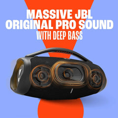 JBL Boombox 3 Wifi – Kabelloser Lautsprecher mit Bluetooth und Wifi – Kompatibel mit der JBL One App – 24 Stunden Wiedergabezeit – Wasser- und