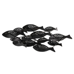 Modern Coastal Metal Wall Art, Decorative Fish Wall Sculpture for Living Room, Bedroom and Home Decoration