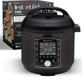 10-in-1 Pressure Cooker, Slow Cooker, Rice/Grain Cooker, Steamer, Sauté, Sous Vide, Yogurt Maker, Sterilizer, and Warmer, Includes App With Over 800 Recipes, Black
