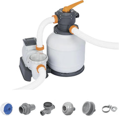 2,200 GPH Sand Filter Pump for Above Ground Pools, High Flow Swimming Pool Filtration System