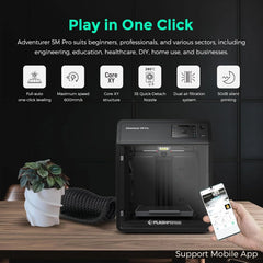 Adventurer 5M 3D Printer with Auto Leveling & High Speed