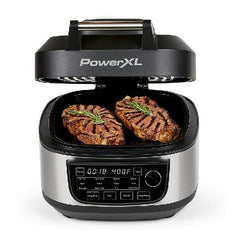 6-Qt 12-in-1 Grill and Air Fryer Combo, 1550W, Stainless Steel
