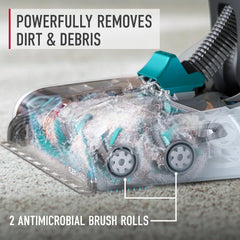 Automatic Carpet Cleaner Machine for Carpet and Upholstery, Deep Cleaning Shampooer, Turquoise