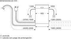 Balay - Lavajillas, Libre instalación, 45 cm de ancho, Motor ExtraSilencio, Home Connect, Display LED, Blanco, 3VN4030BA