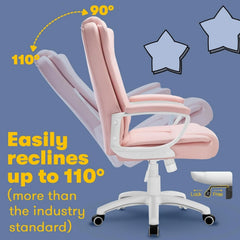 Big and Tall Executive Office Chair, High Back Ergonomic Leather Chair, 400 lb Capacity