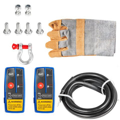 18,000 LBS Electric Winch, 12V Steel Cable Winch, Off-Road Towing Winch for ATV, UTV, Truck and Trailer