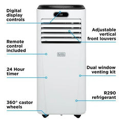 Aire Acondicionado Móvil Inteligente Black+Decker BXAC40025GB 9000 BTU