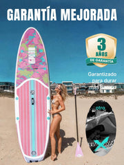 Niphean Tabla Paddle Surf Hinchable para Adultos con Todos los Accesorios, 320cm Paddle Surf Hinchable para Todos los Niveles, Sup Capacidad 200kg