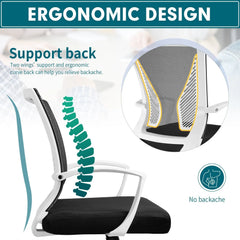 Ergonomic Mesh Office Chair with Lumbar Support, Breathable Computer Desk Chair