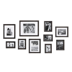 10-Piece Wood Gallery Wall Picture Frame Set, Decorative Photo Display Frames for Living Room, Bedroom and Home Decor