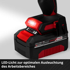Einhell Professional Akku-Schlagschrauber IMPAXXO 18/450 (1x4,0Ah) Power X-Change (18 V, 450 Nm, Brushless, Außenvierkant-Aufnahme, inkl. 4 Ah Akku,