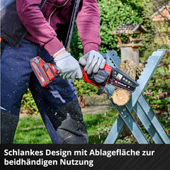 Einhell Akku-Astkettensäge GE-PS 18/15 Li Bag Kit Power X-Change (18 V, Brushless, 12,5 cm Schnittlänge, inkl. 2,5 Ah Akku, Ladegerät, Ersatzkette,