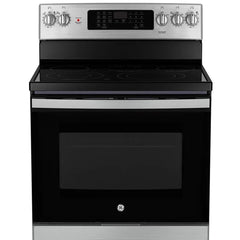 GE 30 in. 5.0 cu. ft. Electric Convection Range with No-Preheat Air Fry