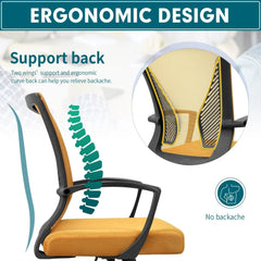 Ergonomic Mesh Office Chair with Lumbar Support, Breathable Computer Desk Chair