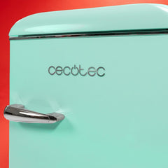Cecotec Nevera Pequeña - Frigorífico 2 Puertas - Retro 86L - Bolero CoolMarket 2D Origin 86 Green E. 89,3cm de Alto y 48,7cm de Ancho, Clase